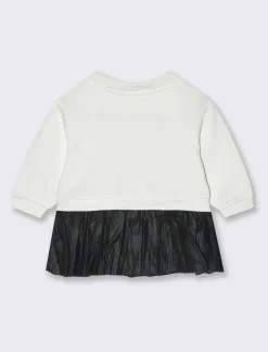 Piazza Italia Abito combinato in similpelle - panna Bianco Best