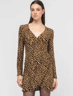 Piazza Italia Abito corto stampato con pannello drappeggiato - var 1 New