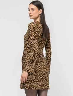 Piazza Italia Abito corto stampato con pannello drappeggiato - var 1 New