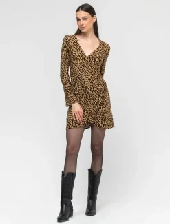 Piazza Italia Abito corto stampato con pannello drappeggiato - var 1 New