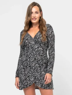 Piazza Italia Abito corto stampato con pannello drappeggiato - var 3 Online