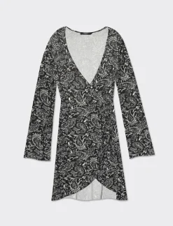 Piazza Italia Abito corto stampato con pannello drappeggiato - var 3 Online