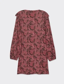 Piazza Italia Abito corto stampato con scollo a V manica lunga - var 2 Flash Sale