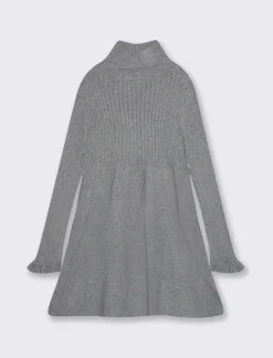 Piazza Italia Abito da bambina in maglieria con accessorio-collana. - Grigio Cheap