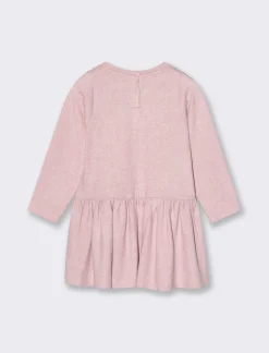 Piazza Italia Abito in tessuto morbido con applicazione - Rosa Fashion