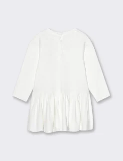 Piazza Italia Abito in tessuto morbido con applicazione - sporco Bianco Online