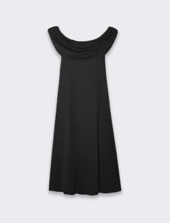 Piazza Italia Abito lungo da donna con scollo a fascia - Nero Shop