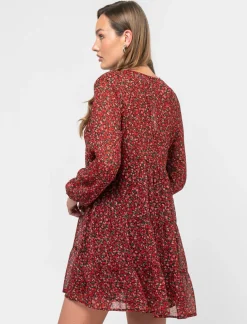 Piazza Italia Abito stampato in tessuto leggero con filo effetto metallizzato - var 1 Hot