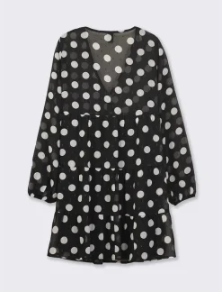 Piazza Italia Abito stampato in tessuto leggero con filo effetto metallizzato - var 2 Hot