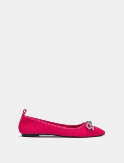 Piazza Italia Ballerina con fiocco gioiello da donna - Fuxia Hot