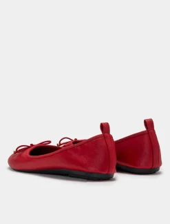 Piazza Italia Ballerina con fiocco in tre varianti colore - Rosso Cheap
