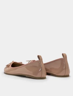 Piazza Italia Ballerina di vernice con fiocco in tre varianti colore - Rosa Shop