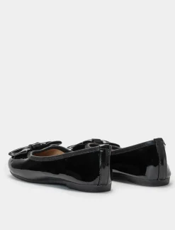 Piazza Italia Ballerina di vernice con fiocco glitterato - Nero Best