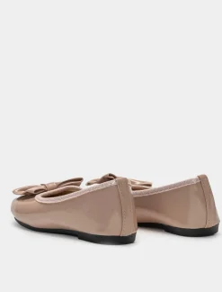 Piazza Italia Ballerina di vernice con fiocco glitterato - Rosa Hot