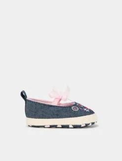 Piazza Italia Ballerina in denim da neonata - Jeans Blu Online