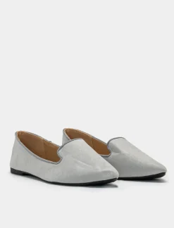 Piazza Italia Ballerina in microfibra con linguetta - Grigio Hot