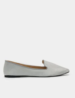 Piazza Italia Ballerina in microfibra con linguetta - Grigio Hot