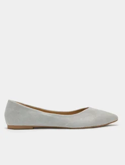 Piazza Italia Ballerina in microfibra, in due varianti colore - Grigio New