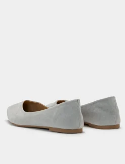 Piazza Italia Ballerina in microfibra, in due varianti colore - Grigio New