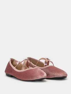 Piazza Italia Ballerina in tessuto sintetico laminato - Rosa Fashion