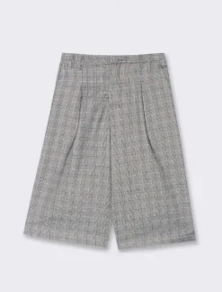 Piazza Italia Bermuda con tasche americane sui fianchi - Bianco-nero New