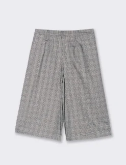 Piazza Italia Bermuda con tasche americane sui fianchi - Bianco-nero New