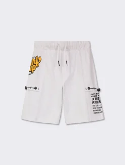 Piazza Italia Bermuda in french terry - Bianco Sale