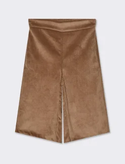 Piazza Italia Bermuda over in velluto a coste e tasche - Marrone tabacco Clearance