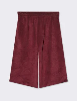 Piazza Italia Bermuda over in velluto a coste e tasche - Vinaccia New