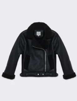 Piazza Italia Biker da bambina con zip laterale e tasche ed imbottitura interna - Nero Best Sale