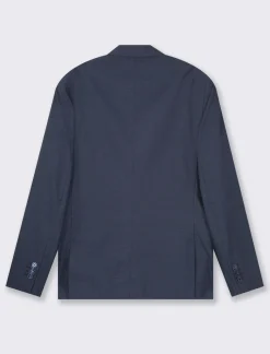 Piazza Italia Blazer formal fit con colletto a revers classici e tasca a filetto completa di pochette a contrasto - Blu Fashion