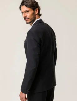 Piazza Italia Blazer formal fit con colletto a revers classici - Nero Best Sale