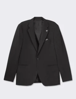 Piazza Italia Blazer formal fit con colletto a revers classici - Nero Best Sale
