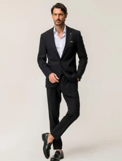 Piazza Italia Blazer formal fit con colletto a revers classici - Nero Best Sale