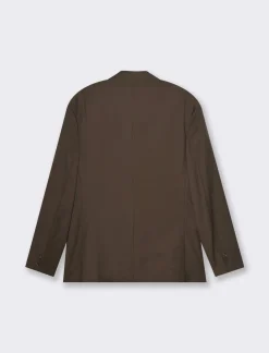 Piazza Italia Blazer in tessuto diagonale con colletto revers - Moro Marrone Best