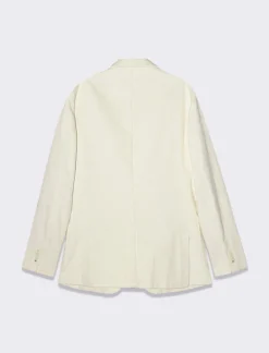 Piazza Italia Blazer in velluto, formal fit con rever classico - Beige ecru Store