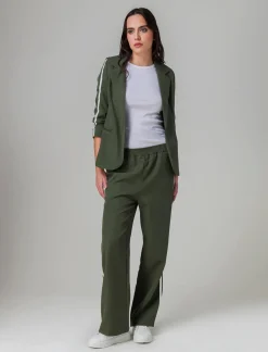 Piazza Italia Blazer manica a 3/4 chiusura con bottone e tasche a taglio vivo - Verde Outlet