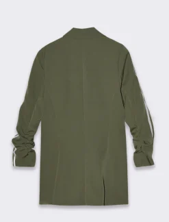 Piazza Italia Blazer manica a 3/4 chiusura con bottone e tasche a taglio vivo - Verde Outlet