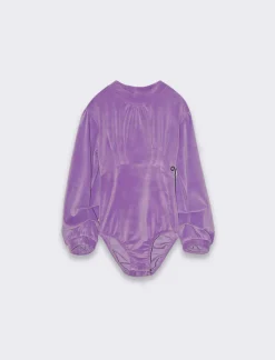 Piazza Italia Body in ciniglia mezzo collo alto - Viola Flash Sale