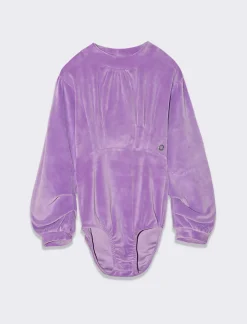 Piazza Italia Body in ciniglia mezzo collo alto - Viola Flash Sale