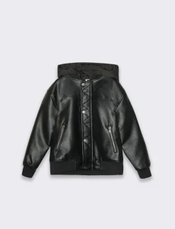 Piazza Italia Bomber fita pelle da bambino - Nero Best Sale