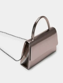 Piazza Italia Borsa da donna con manico tubolare e tracolla - canna di fucile Grigio Best Sale