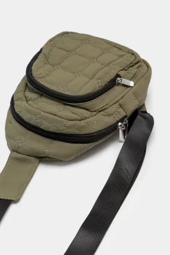 Piazza Italia Borsa monospalla trapuntata da uomo - Ve.milit. Verde Flash Sale