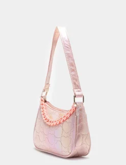 Piazza Italia Borsetta da bambina a tracolla con manico a catene colorate - Rosa Shop