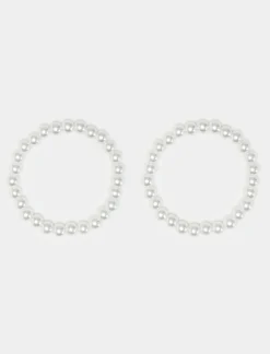 Piazza Italia Bracciale da donna con perle - natural Bianco Discount