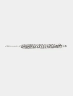Piazza Italia Bracciale da donna con strass - Argento New