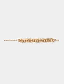 Piazza Italia Bracciale da donna con strass - Oro Outlet
