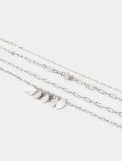 Piazza Italia Bracciale da donna madreperla da 4 pezzi - Argento Cheap