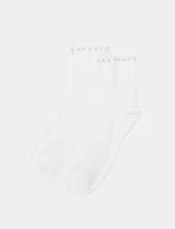 Piazza Italia CALZINO DONNA 2 PAIA - sporco Bianco Cheap