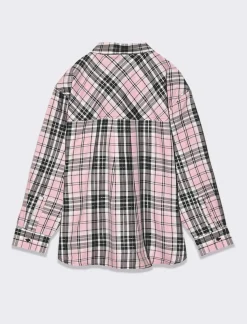 Piazza Italia Camicia a quadri loose fit - Rosa Shop